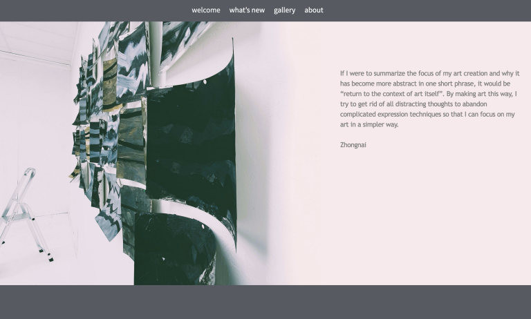 Website Artist Zhongnai