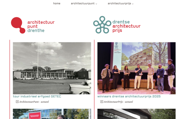 Nieuwe website voor Architectuurpunt Drenthe