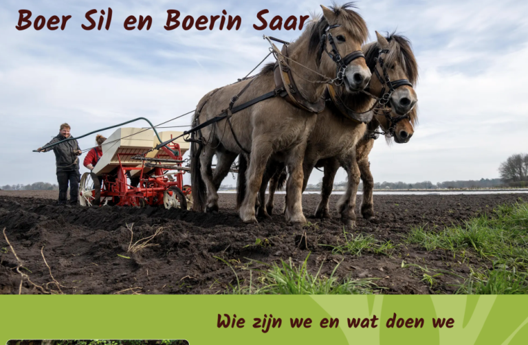 Boer Sil en Boerin Saar uit Dwingeloo hebben hun website!